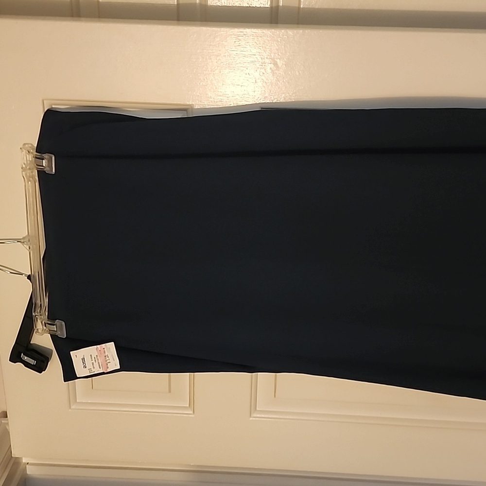 Long navy skirt